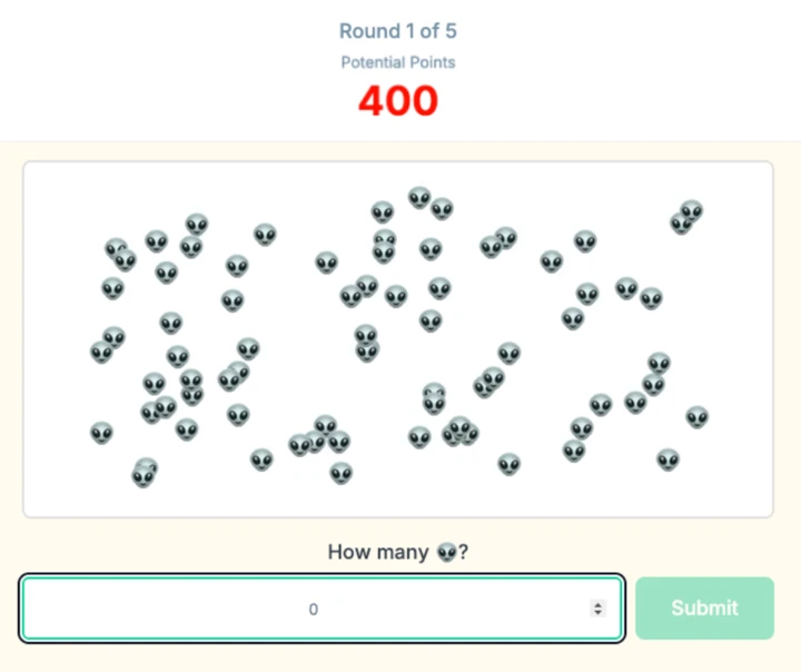 Screenshot of Count Game project