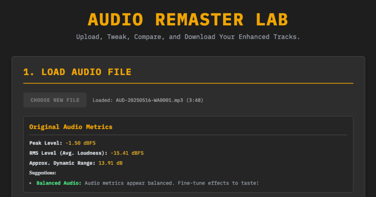 Remaster Audio